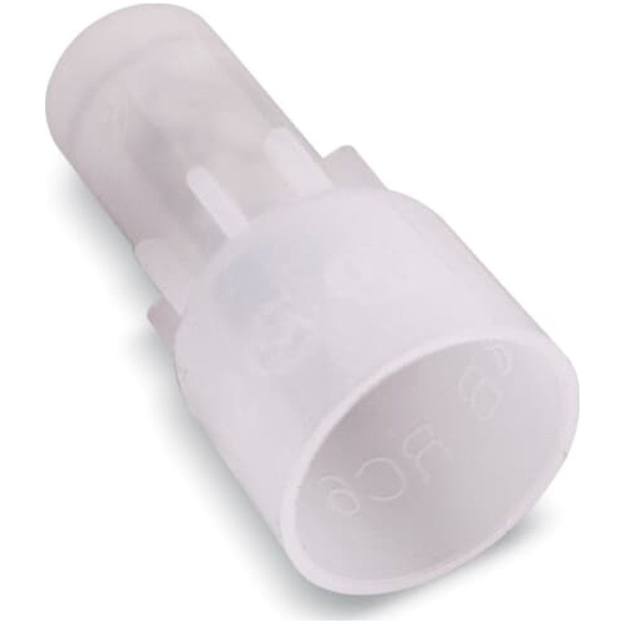 Nylon Insulated Crimp-On Wire Joint, Length .95 Inches, Width .43 Inches, Wire Range 4 18 - 2 12, Color White, 500 Pack
