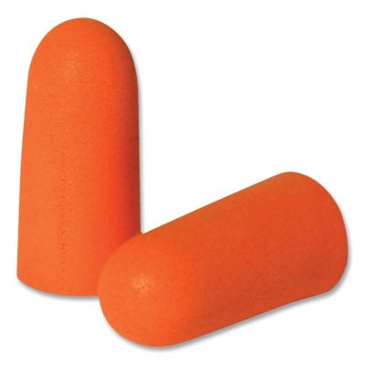 Resistor 32 Disposable Foam Earplug, Polyurethane Foam, Orange, Uncorded