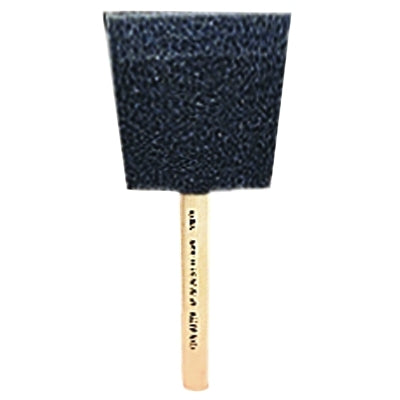 Foam Brush, 4 in W, Wood Handle