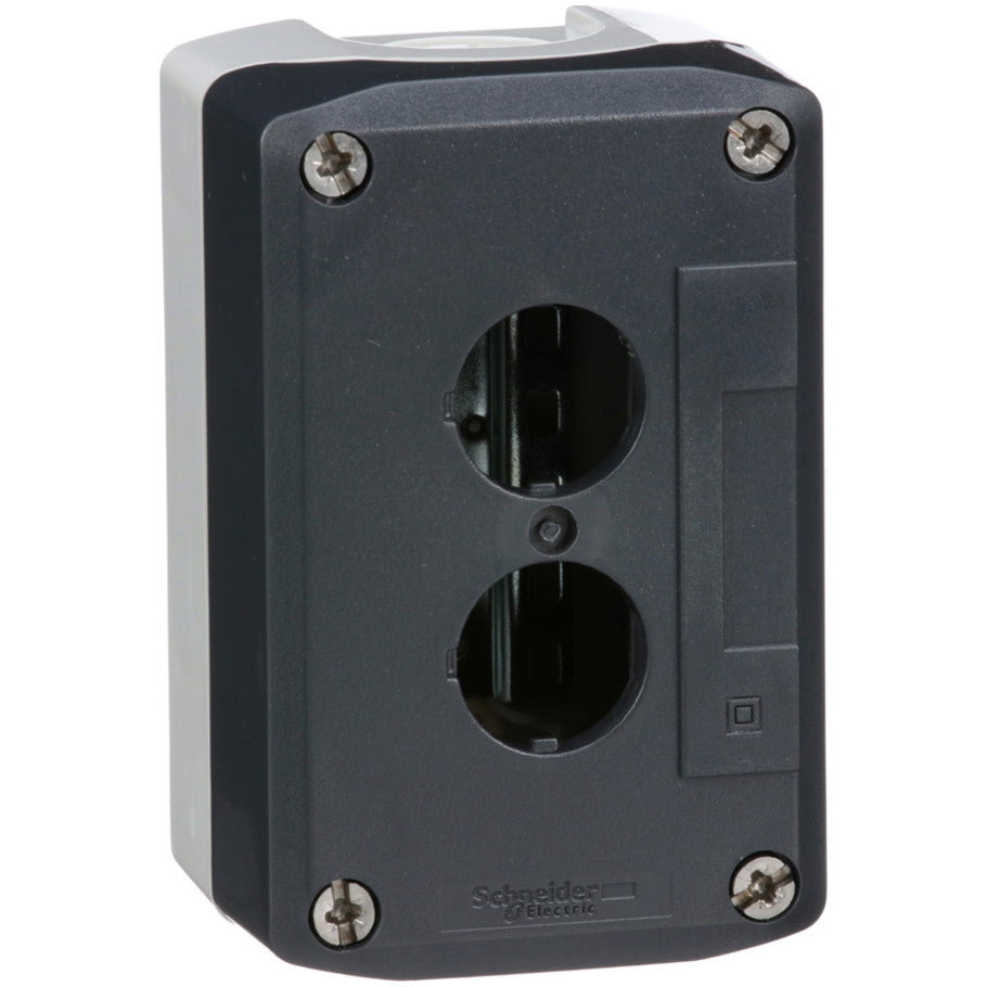 Harmony Control Station Enclosure, Polycarbonate, Panel Mount, Gray, 3 H x 4.30 L x 2.80 in. W, 2-Hole