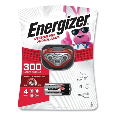 Vision HD LED Headlamp, AAA, 300 lm, Red