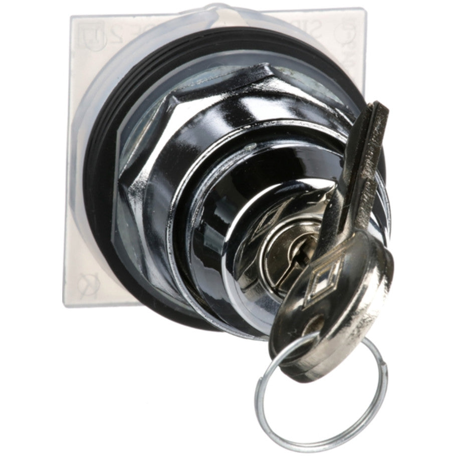 Harmony 30mm Selector Switch, Non-Illuminated, 2-Position, Manual Return, Operated with E10 Key-Left and Right Withdrawal