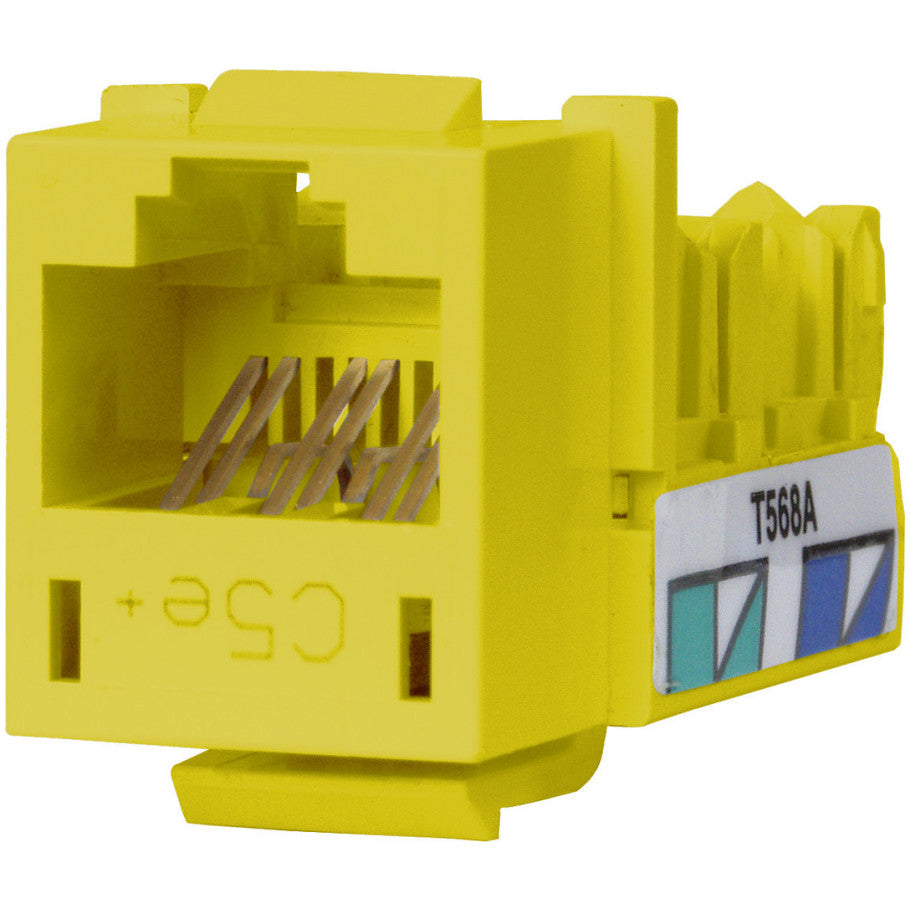 Xcelerator Cat 5e Keystone Jack, Yellow