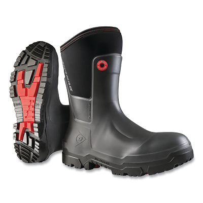 Snugboot Craftsman Full Safety Boots, Unisex, M14/W16, Mid-Calf, PUROTEX/PUROFORT, Black, Steel Toe