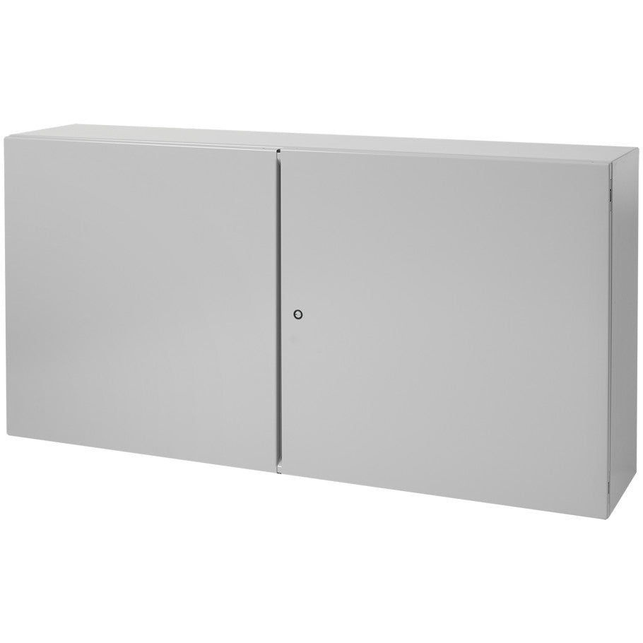 Wall Mount, Enclosure, Wall, Hidden Hinge, 36 in. H, 48 in. W, 12 in. D, 14 Gauge Steel