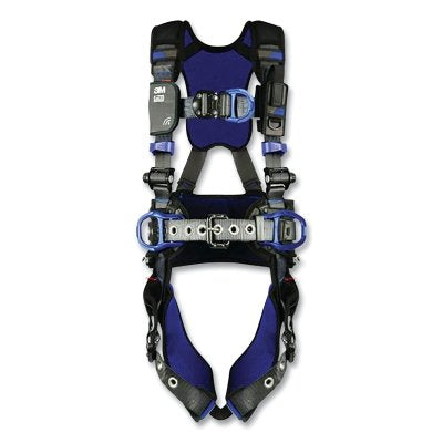 3M 1113176 ExoFit X300 Comfort Wind Energy Climbing/Positioning Safety Harness, Back/Front/Hip D-Rings, Medium, QC/Rev/Tongue