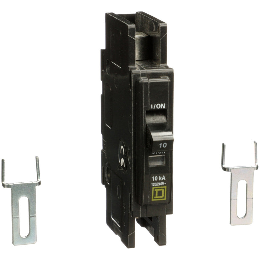 Miniature Circuit Breaker, 10A, 120/240V, 1-Pole, 10kA, Flush/Surface/DIN Rail