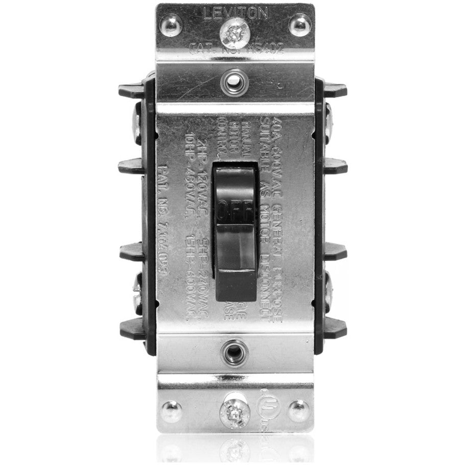 AC Motor Starting Switch, 40A, 600V, 2-Pole