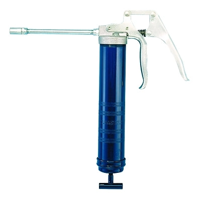Pistol Grip Heavy-Duty Grease Gun, 14.5 oz Cartridge, 5 in Extension/Coupler
