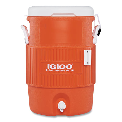 Seat Top Water Jug, 5 gal, Orange