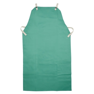 IRONTEX FR Cotton Apron, 24 in W x 36 in L, Sateen, Green