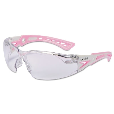 Rush+ Series Safety Glasses, Clear Indoor Lens, Anti-Scratch/Anti-Fog