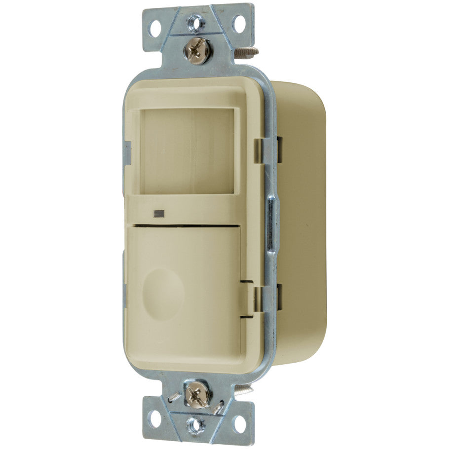 Lighting Controls, Occupancy/Vacancy Sensors, Wall Switch, Passive Infrared Technology, 120/277V AC, Ivory