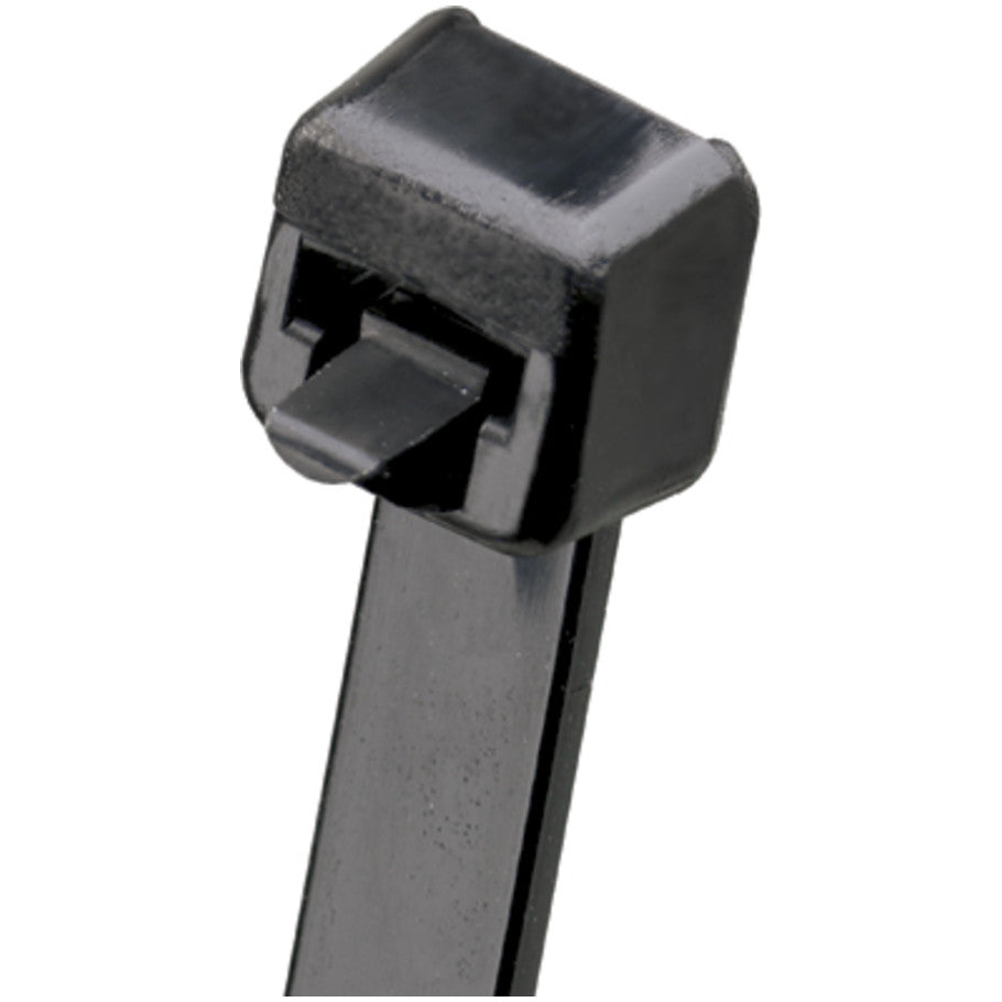 Pan-Ty PRT3S-C0 Releasable Cable Tie, Black, UV PA6.6, 11.5"L, 50lb, PK100