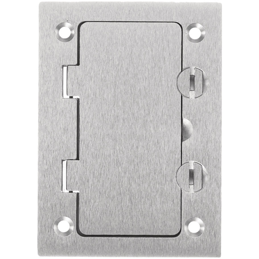 Floor Box Cover, Aluminum, 4.15 in. x 2.99 in., (1) Style Line Decorator Opening
