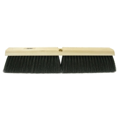 Coarse Sweeping Brushes, 18 in Hardwood Block, 3 in Trim, Tampico Fill