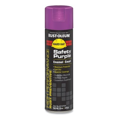 High Performance V2100 System Enamel Spray Paint, 15 oz, Safety Purple, Gloss, Aerosol Can