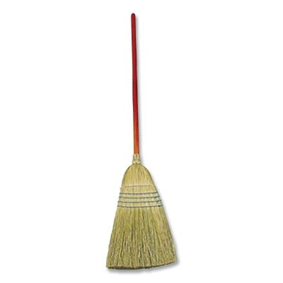 Warehouse Heavy-Duty Corn Broom, 38 in L, Corn Fiber