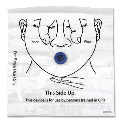 CPR Mask, With One-Way Airway, Plastic, Disposable