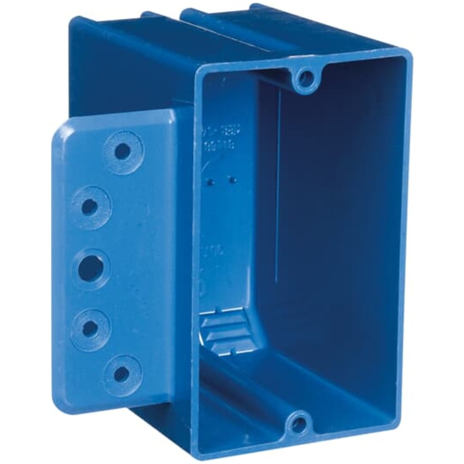 Blue Polycarbonate Outlet Box