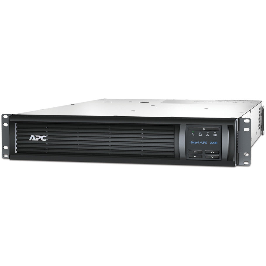 Uninterruptible Power Supply, 2200VA, 8 ft. Cord, 2 RU, Rack Mount, 530 Joules Rated, Black, 86 H x 480 W x 683 D mm