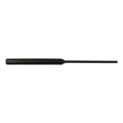 Pin Punches, Extra Long, 8 in, 1/8 in tip, Alloy Steel, Full Finish