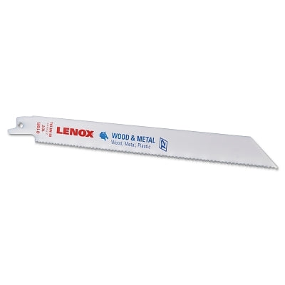 General Purpose Bi-Metal Reciprocating Saw Blade, 8 in L x 3/4 in W x 0.050 Thick, 10 TPI, 5 EA/PK