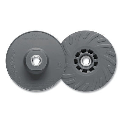 3M 068060-11231 Ribbed Disc Back-Up Pad, 11231, 4 in dia, 15000 RPM, Medium, Gray
