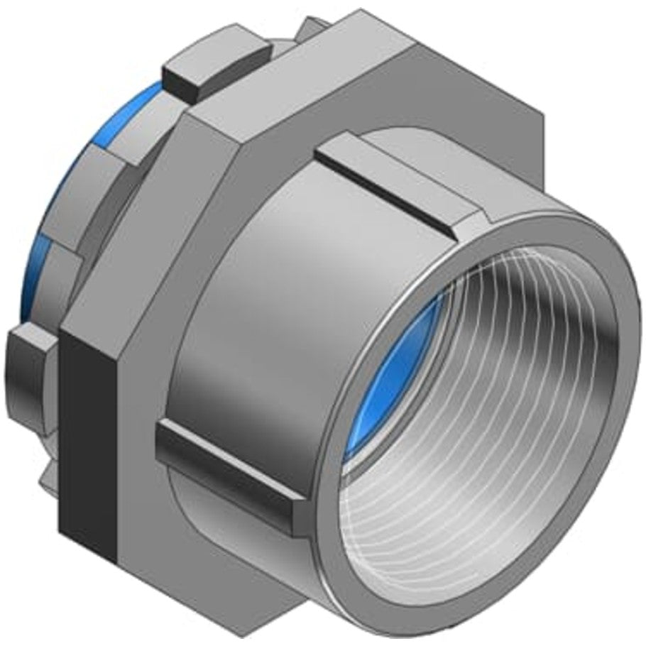 Bullet Hub, Malleable Iron, Rigid/IMC Conduit, Insulated 105  176;C, 1-1/2 in.