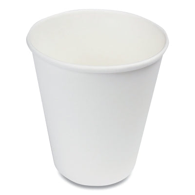 Paper Hot Cups, 8 oz, White