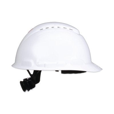 3M H-701SFV-UV SecureFit Pressure Diffusion Ratchet Suspension w/UVicator Hard Hats and Caps, Cap, Vented, White