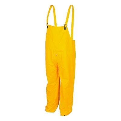 200BP Classic Series Yellow Rain Pants Bib Overall Style with Fly Front, 0.35 mm, PVC/Polyester, 2X-Large