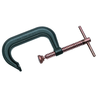 Spark-Duty 400P/400CS Hi-Vis C-Clamp, Sliding Pin, 2-5/8 in Throat Depth, Gray, 0 in to 2-1/8 in Opening