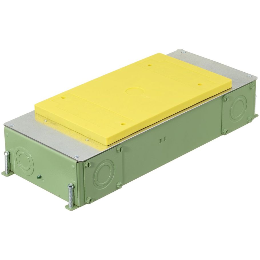 2-Gang CFB E-Series Box for Rectangular Covers, 3.00" Minimum Depth of Pour, Corrosion Resistant Paint