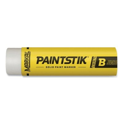 Paintstik Original B Solid Paint Marker, 1 in dia, 4-3/4 in L, White