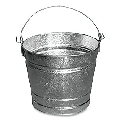 Hot-Dipped Galvanized Pail, 24.04 qt