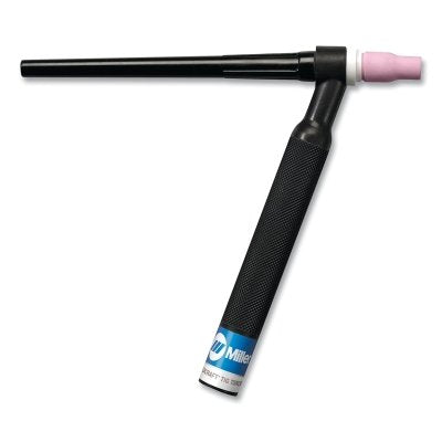 WP-20 Water Cooled TIG Torch Kit, Angled Head, 3/4 in dia Handle, 25 ft Rubber Cable