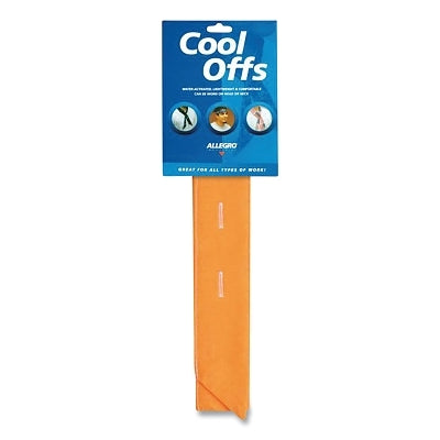 Cool Offs Neck Wrap/Headband, 2 in W x 38 in L, Orange