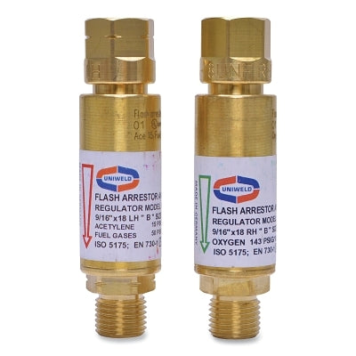 Flashback Arrestor, Oxygen/Fuel, Torch, B Fitting