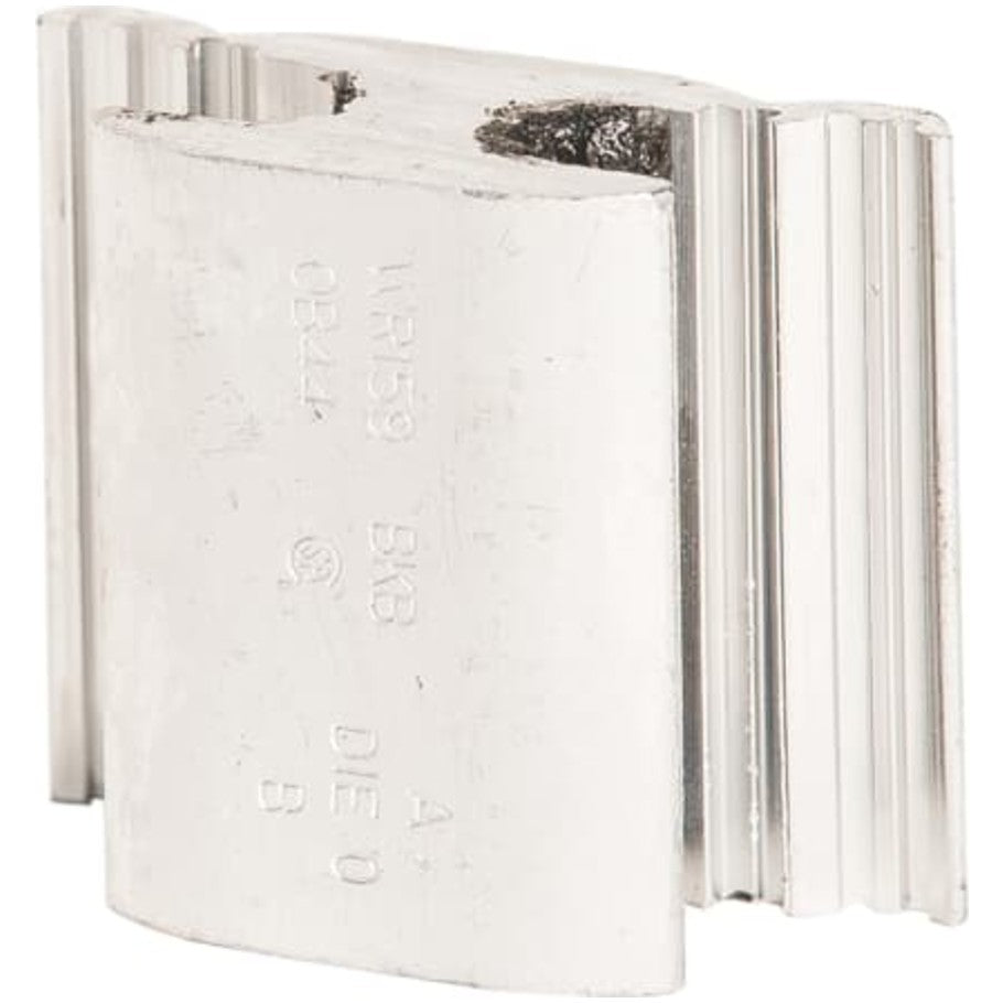 Aluminum H-Type Compression Connectors, length 1-1/2 inch, die O..325-.162 inch on one side, .325-.162 on the other side