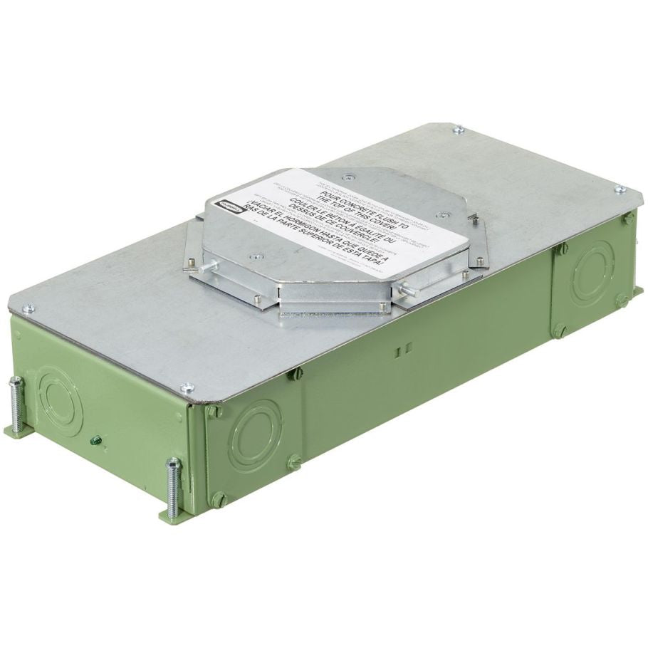 2-Gang CFB E-Series Box for Round Covers, 3.75" Minimum Depth of Pour, Corrosion Resistant Paint