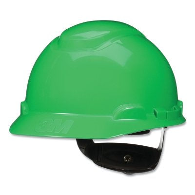 3M H-704SFR-UV SecureFit Pressure Diffusion Ratchet Suspension w/UVicator Hard Hat and Cap, Cap, Non-Vented, Green
