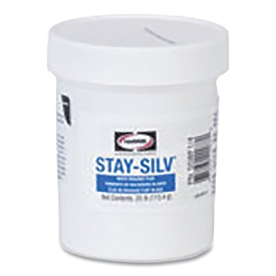 Stay-Silv Brazing Flux, 1/4 lb Jar, White