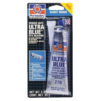 Ultra Silicone RTV Gasket Maker, 3.35 oz, Tube, Ultra Blue