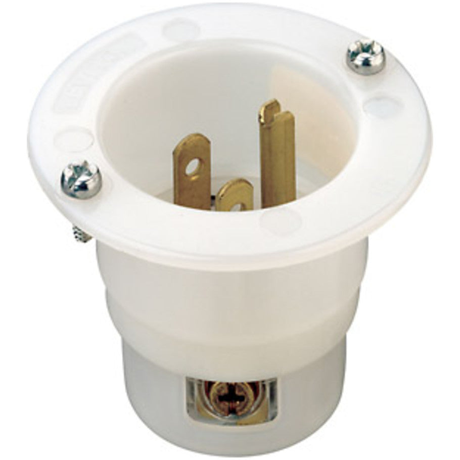White Nylon Straight Blade Flanged Inlet, Industrial Grade