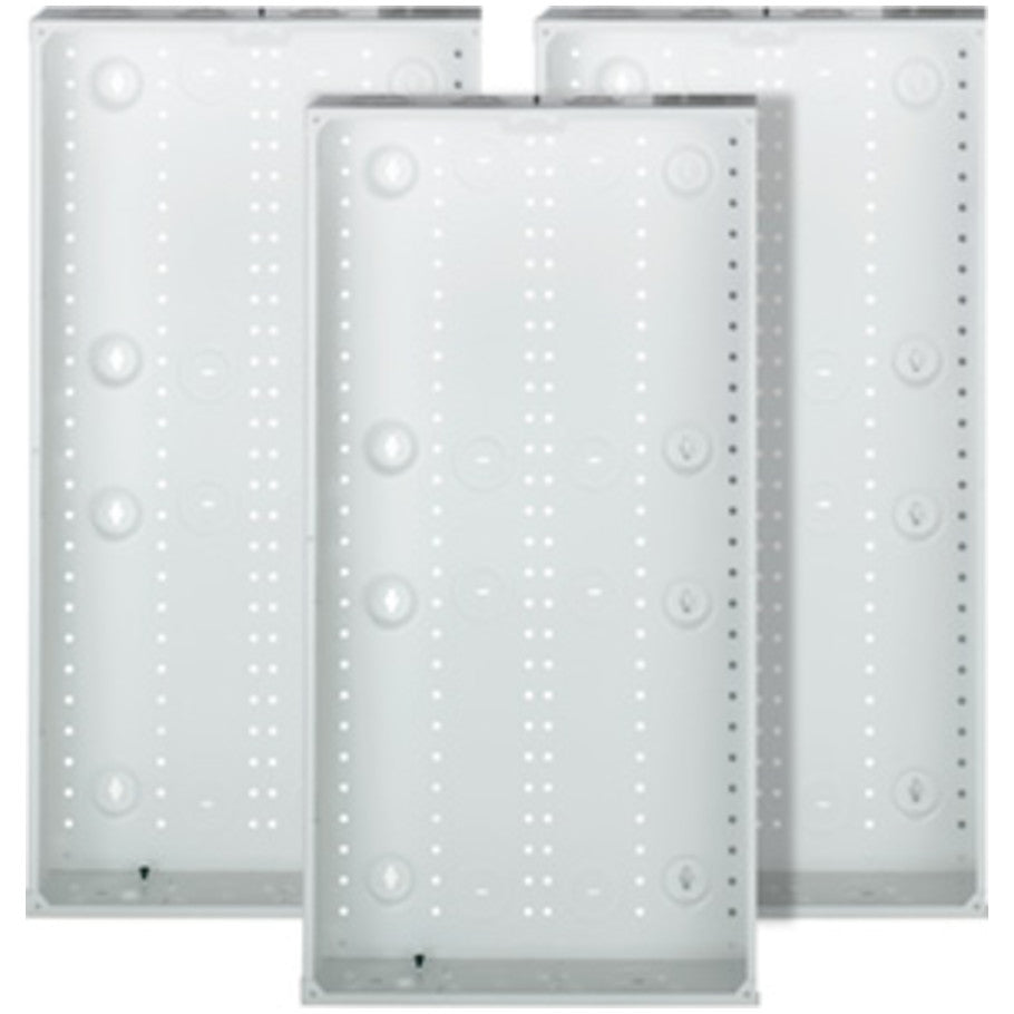 Structured Media Enclosure without Cover, White Powder Coated 20-Gauge Steel, 28 H x 14.38 W x 3.85 in. D, 3 pk.