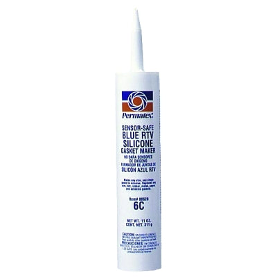 Sensor-Safe Blue RTV Silicone Gasket, 11 oz Cartridge