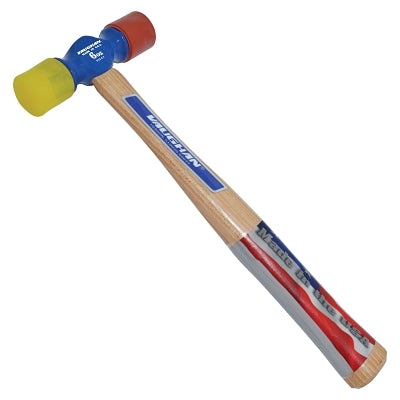 Soft Face Hammer, 6 oz Head, 1 in dia, 13-1/8 in in Handle L, Natural