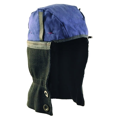 MIRAWARM Fleece Lined Cotton Twill Winter Liner, 2-Pc Polyester Top, Navy/Black, 2-Layers Premium, Shoulder Length