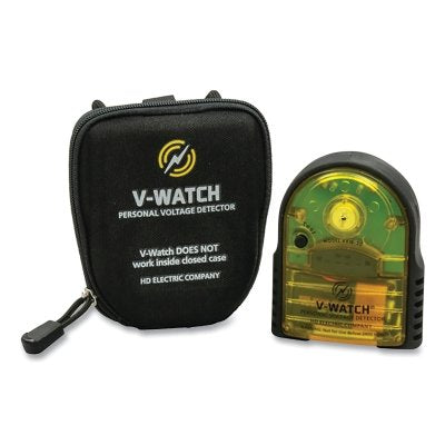 Greenlee V-WATCH Personal Voltage Detector, (1) 9 V Alkaline Batt, &gt;2400 V AC Line-to-Ground, Incl Carrying Case w/Lanyard